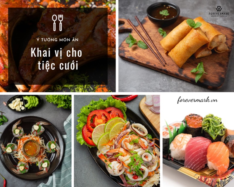 Món khai vị sẽ là trải nghiệm đầu tiên cho khách mời